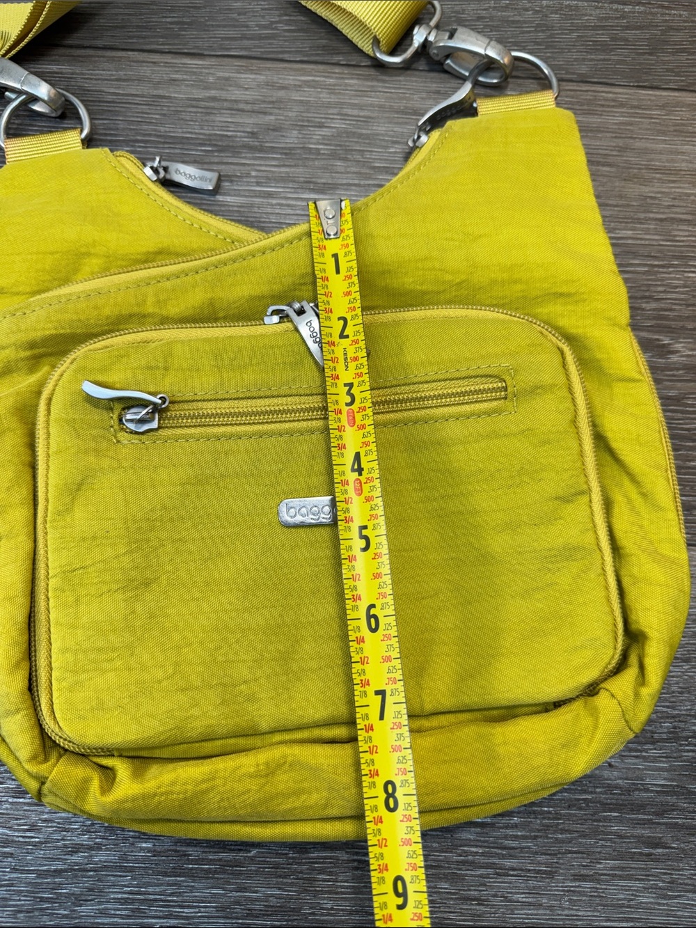 Baggallini Bright Yellow Crossbody with Adjustable Strap - Picture 5 of 6